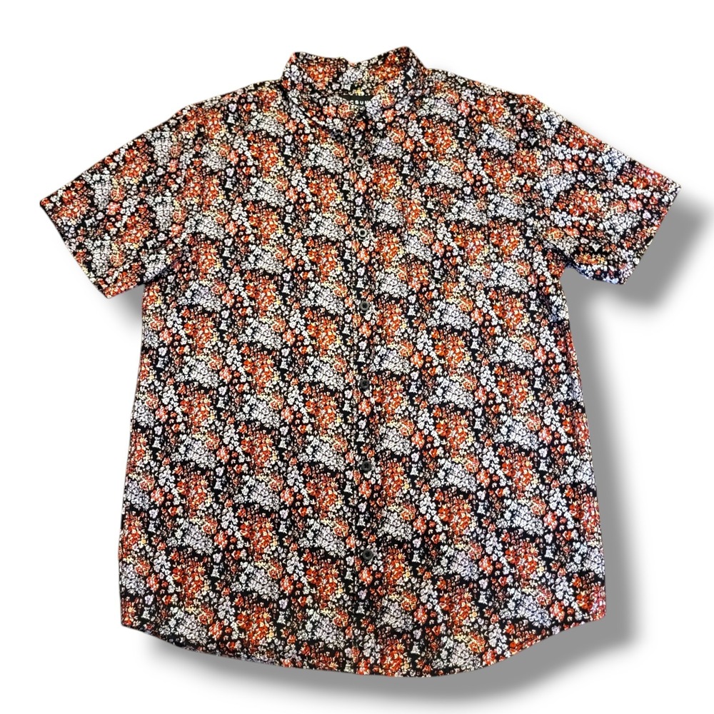 PacSun Los Angeles Men's Floral Button Up Shirt Short Sleeve Casual Summer Large